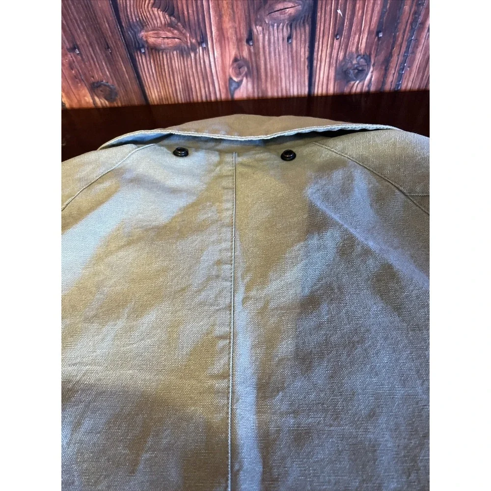 Australian Outback Collection Cotton  Duster Men Coat‎ Sz M Cape Missing Jacket